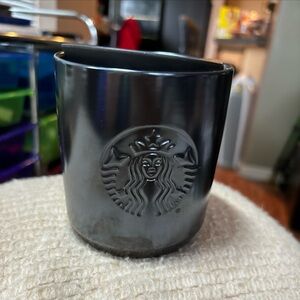 Starbucks 2020 Black Iridescent 8 oz Mug With Lid.  Gorgeous, classy look!